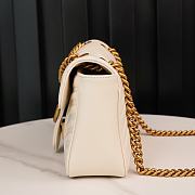 Gucci GG Marmont Small Shoulder Bag White 443497 Size 26x15x7 cm - 3