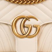 Gucci GG Marmont Small Shoulder Bag White 443497 Size 26x15x7 cm - 5