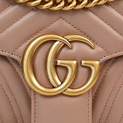 Gucci Marmont small matelassé shoulder Brown bag 44349701480 Size 26x15x7 cm - 3