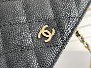 Chanel Classic Woc Wallet On Gold Chain Size 12.3x19.2x3.5 cm - 2
