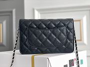 Chanel Classic Woc Wallet On Silver Chain Size 12.3x19.2x3.5 cm - 4