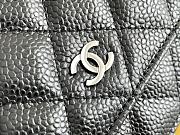 Chanel Classic Woc Wallet On Silver Chain Size 12.3x19.2x3.5 cm - 5
