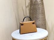 Hermes Kelly Mini Sellier Bag Gold Epsom Gold Hardware Size 19x12x6 cm - 6