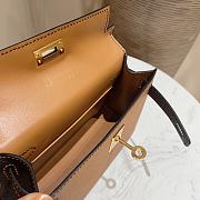 Hermes Kelly Mini Sellier Bag Gold Epsom Gold Hardware Size 19x12x6 cm - 4