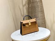Hermes Kelly Mini Sellier Bag Gold Epsom Gold Hardware Size 19x12x6 cm - 2