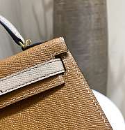 Hermès Kelly Mini Epsom Gold Brown Size 19x12x6 cm - 5