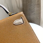 Hermès Kelly Mini Epsom Gold Brown Size 19x12x6 cm - 3