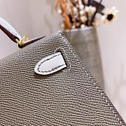Hermès Kelly Mini Epsom Gold Gray Size 19x12x6 cm - 5