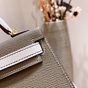 Hermès Kelly Mini Epsom Gold Gray Size 19x12x6 cm - 4
