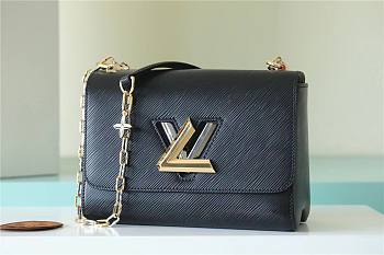Louis Vuitton Twist PM Epi Wisteria Black Size 28x18x8 cm