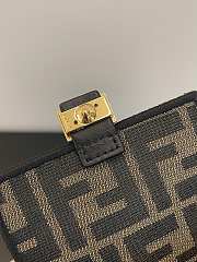 Fendi Nano Mini Baguette Charm Brown fabric charm Size 10x7x2.5 cm - 4