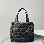 Prada Large nappa-leather tote bag with topstitching Size 39x32x13 cm - 3