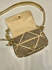 Prada Satin mini-bag Gold with crystals Size 17x11.5x6.5 cm - 3