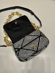 Prada Satin mini-bag Sliver with crystals Size 17x11.5x6.5 cm - 6