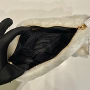 Prada Shearling mini White Bag Size 28x16x7 cm - 3