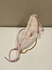 Prada Shearling mini Pink Bag Size 28x16x7 cm - 3