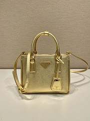 Prada Galleria Saffiano leather mini-bag Platinum Size 20x15x9.5 cm - 1