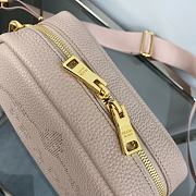 Prada Perforated Logo Shoulder Bag Pink Size 20.5x13x8.5 cm - 6