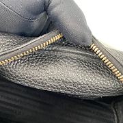 Prada Perforated Logo Shoulder Bag Black Size 20.5x13x8.5 cm - 2
