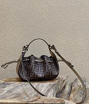 Fendi Pomodorino Brown FF Fabric Bag Size 24×9.5×14 cm - 2