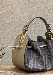 Fendi Pomodorino Brown FF Fabric Bag Size 24×9.5×14 cm - 4
