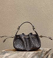 Fendi Pomodorino Brown FF Fabric Bag Size 24×9.5×14 cm - 5