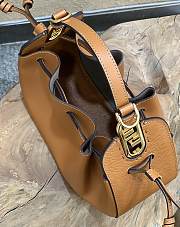 Fendi Pomodorino leather Brown bag Size 24×9.5×14 cm - 2