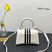 Balenciaga x Adidas Hourglass Small Handbag in White and Black shiny box calfskin Size 19x13x6 cm - 2