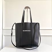 Balenciaga Everyday Tote Bag in black smooth calfskin Size 28x25x12 cm - 5