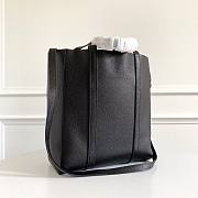 Balenciaga Everyday Tote Bag in black smooth calfskin Size 28x25x12 cm - 3