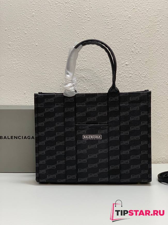 Balenciga Medium Signature Shopper Tote Bag Black Size 35x13x27 cm  - 1