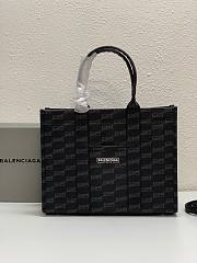 Balenciga Medium Signature Shopper Tote Bag Black Size 35x13x27 cm  - 1