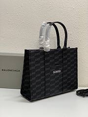 Balenciga Medium Signature Shopper Tote Bag Black Size 35x13x27 cm  - 5