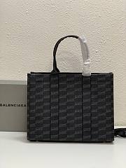 Balenciga Medium Signature Shopper Tote Bag Black Size 35x13x27 cm  - 3