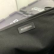 Balenciaga Navy Small Cabas in off-Bkack cotton canvas Size 25x18x9 cm - 5