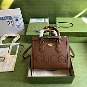 Gucci Diana small tote bag in Brown leather Size 27x24x11 cm - 1