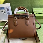 Gucci Diana small tote bag in Brown leather Size 27x24x11 cm - 5