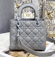 DIOR Small Lady My ABCDior Bag Grey Size 20x16.5x8 cm - 3
