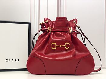 GUCCI Gucci 1955 Horsebit Messenger Red Bag Size 38x35x5 cm