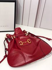 GUCCI Gucci 1955 Horsebit Messenger Red Bag Size 38x35x5 cm - 6