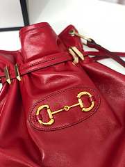 GUCCI Gucci 1955 Horsebit Messenger Red Bag Size 38x35x5 cm - 4