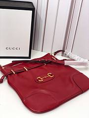 GUCCI Gucci 1955 Horsebit Messenger Red Bag Size 38x35x5 cm - 3