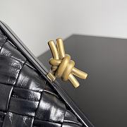 BOTTEGA VENETA Minaudiere Knot Bag Black Size 20.5x6x12.5 cm - 4