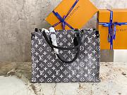 Louis Vuitton LV Onthego Medium Handbag Denim Size 35 x 27 x 14 cm  - 5