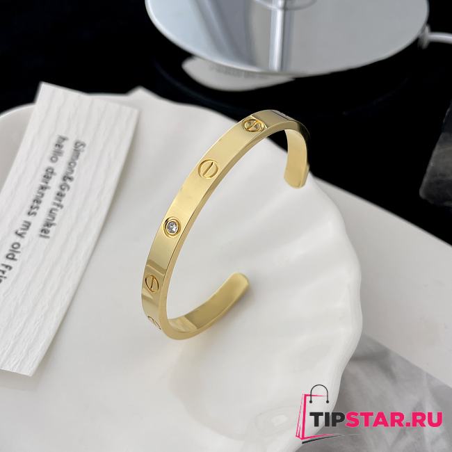 Cartier Love Bracelet 4 Diamonds Yellow Gold 6.2 mm  - 1