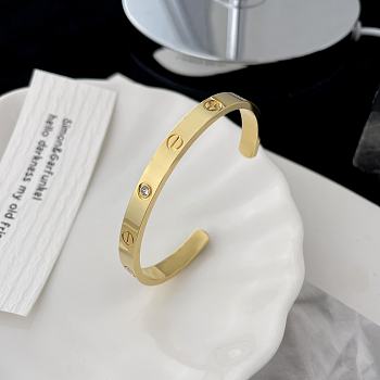 Cartier Love Bracelet 4 Diamonds Yellow Gold 6.2 mm 