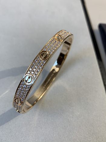 Cartier unworn Pink gold diamond Love bracelet
