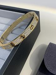 Cartier unworn Yellow Gold diamond Love bracelet - 2