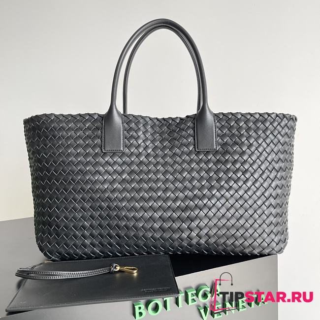 Bottega Veneta Cabat Large Intrecciato Tote Bag Black Size 51x18x28 cm - 1