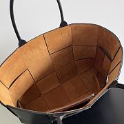 Bottega Veneta Leather Intreccio Weave Tote Bag Black Size 47x33x13 cm - 6